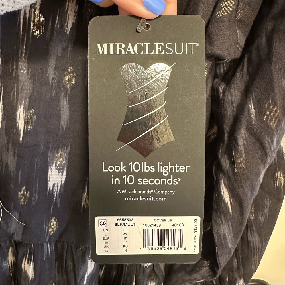 Miraclesuit Beach Dress Cover Up in Bronze Reign Size Large - Picture 7 of 8